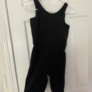 black athletic romper